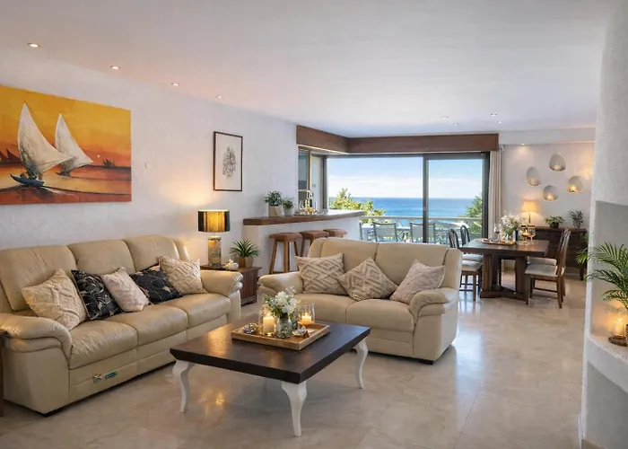 Ocean Bliss Ii- Panoramic Sea View - 20m To - 2 Swimming Pools - Private Parking 아파트 *